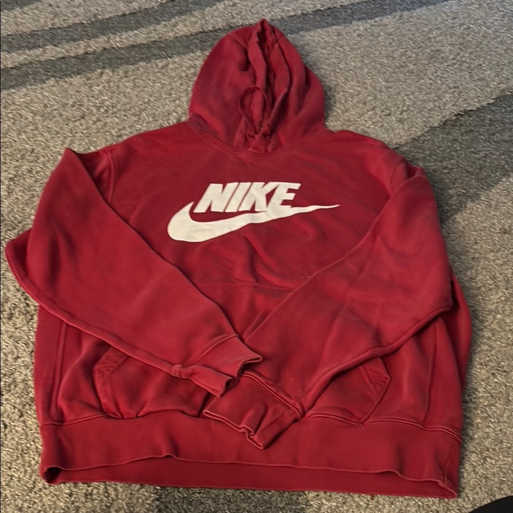 Nike Red and White sweatshirt  with Classic Swoosh